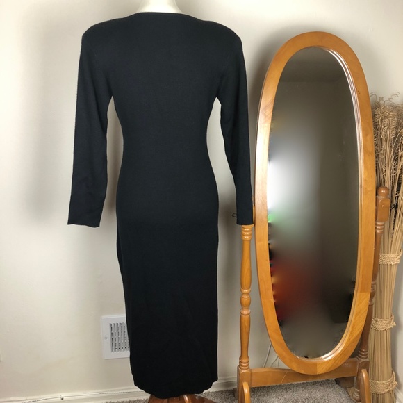 Carole Little Wool Long Sleeve Sweater Dress SP - Picture 6 of 8